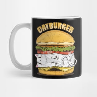 Cat Burger Vintage Look Mug